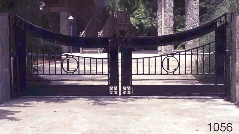 Modern Arched Iron Gate